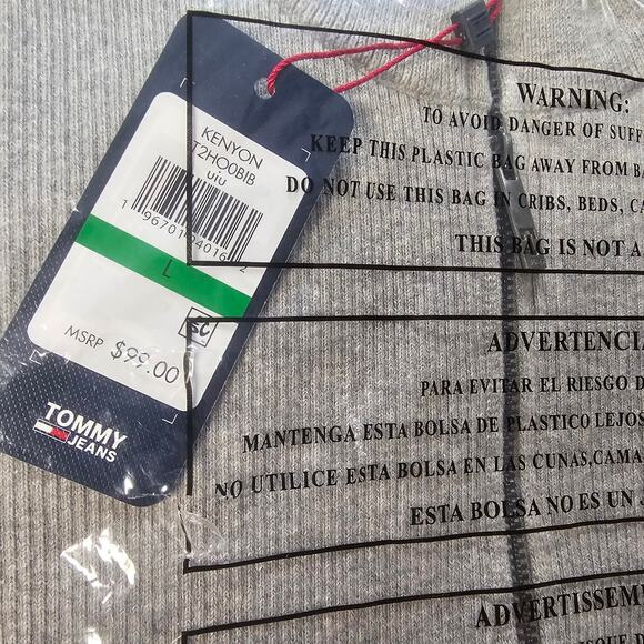 Tommy Jeans Womens Sleeveless Short Sweaterdress Large Grey NWT - Picture 5 of 6